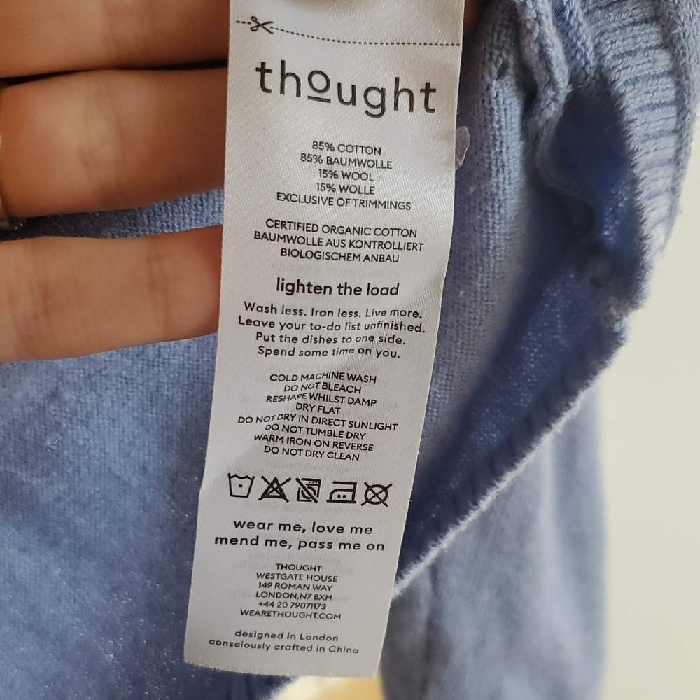 Light Blue Knit Sweater - Picture 3 of 6